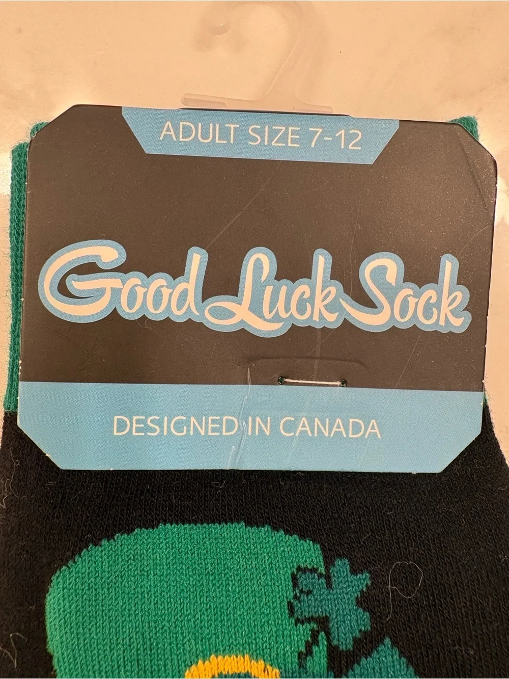 Leprechaun Good Luck Crew Socks 🍀 NWT Adult Size 7–12 | St. Patrick's Day